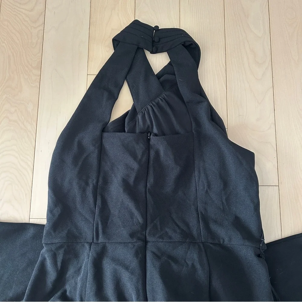 Rachel Roy Black Crossover Neck Jumpsuit - Picture 5 of 6